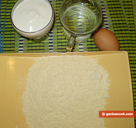 Ingredienti per le Crepes con farina di ceci