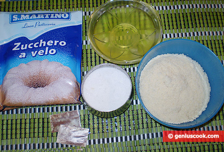 Ingredienti per i Biscotti Macarons allo zafferano con yogurt greco
